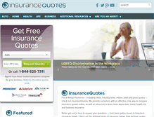 Tablet Screenshot of insurancequotes.com