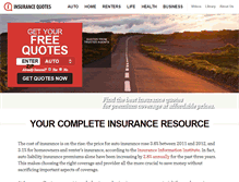 Tablet Screenshot of insurancequotes.org